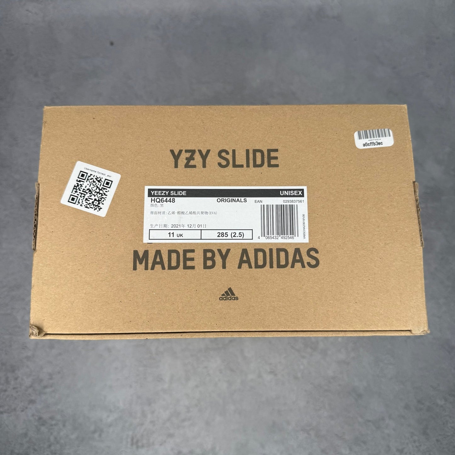 adidas Yeezy Slide Onyx *pre - owned* SIZE 11 - Kicks Collective PA - adidas - HQ6448 - Men's Shoes - 11M/12.5W - Pre - Owned