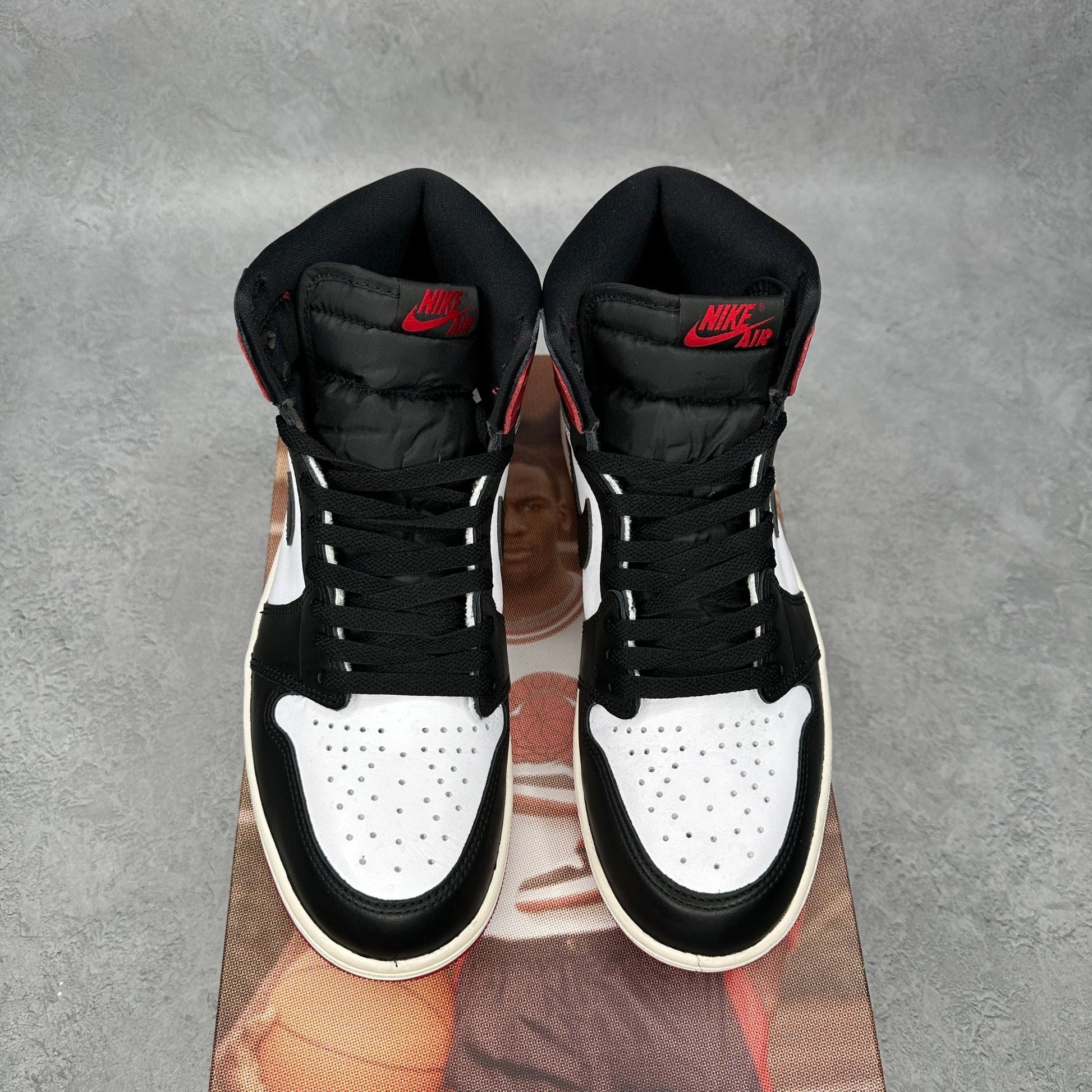 Jordan 1 Retro High OG Black Toe Reimagined *pre - owned* SIZE 9.5 - Kicks Collective PA - Jordan - DZ5485-106 - Men's Shoes - 9.5M/11W - Pre - Owned