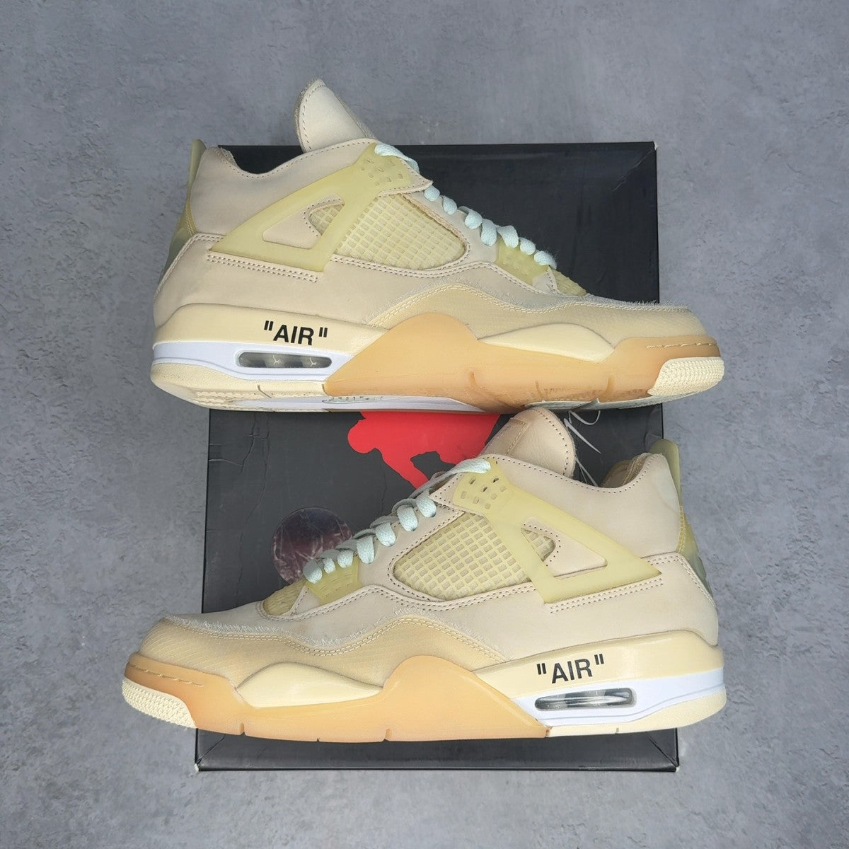 Jordan 4 Retro Off-White Sail (Women's) - Image 1