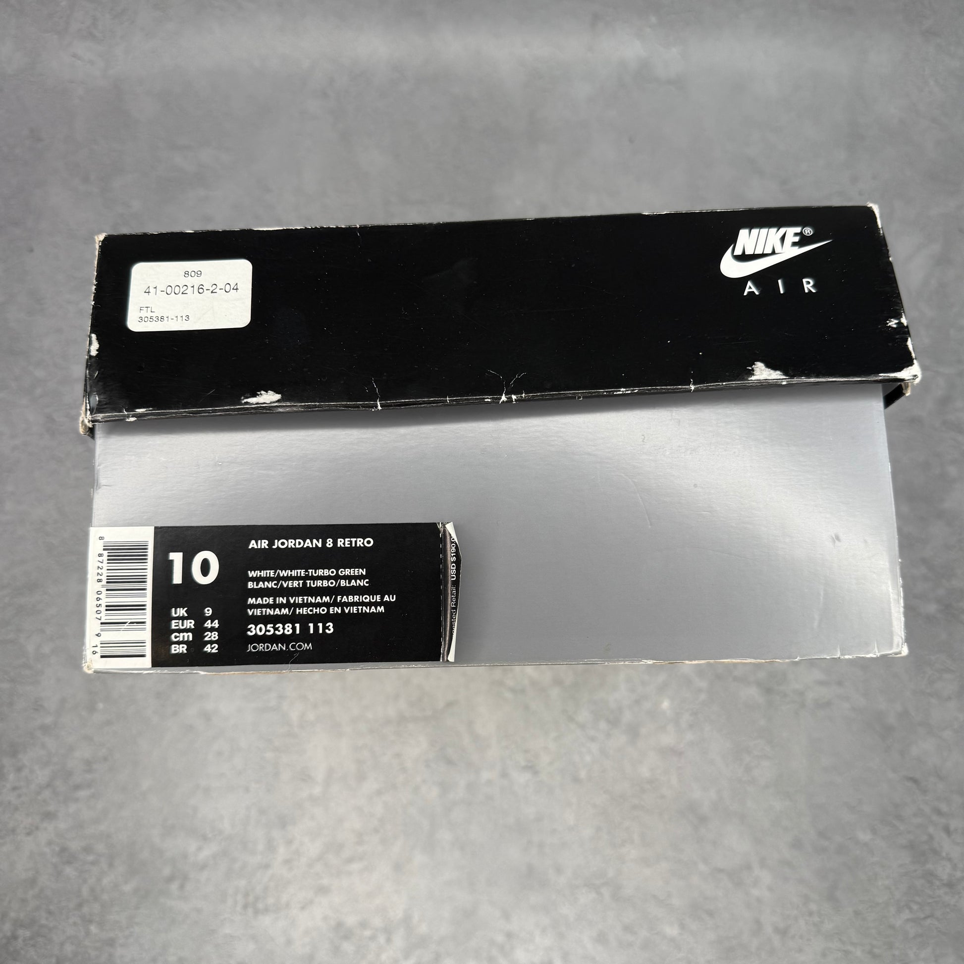 Jordan 8 Retro South Beach *pre-owned* SIZE 10