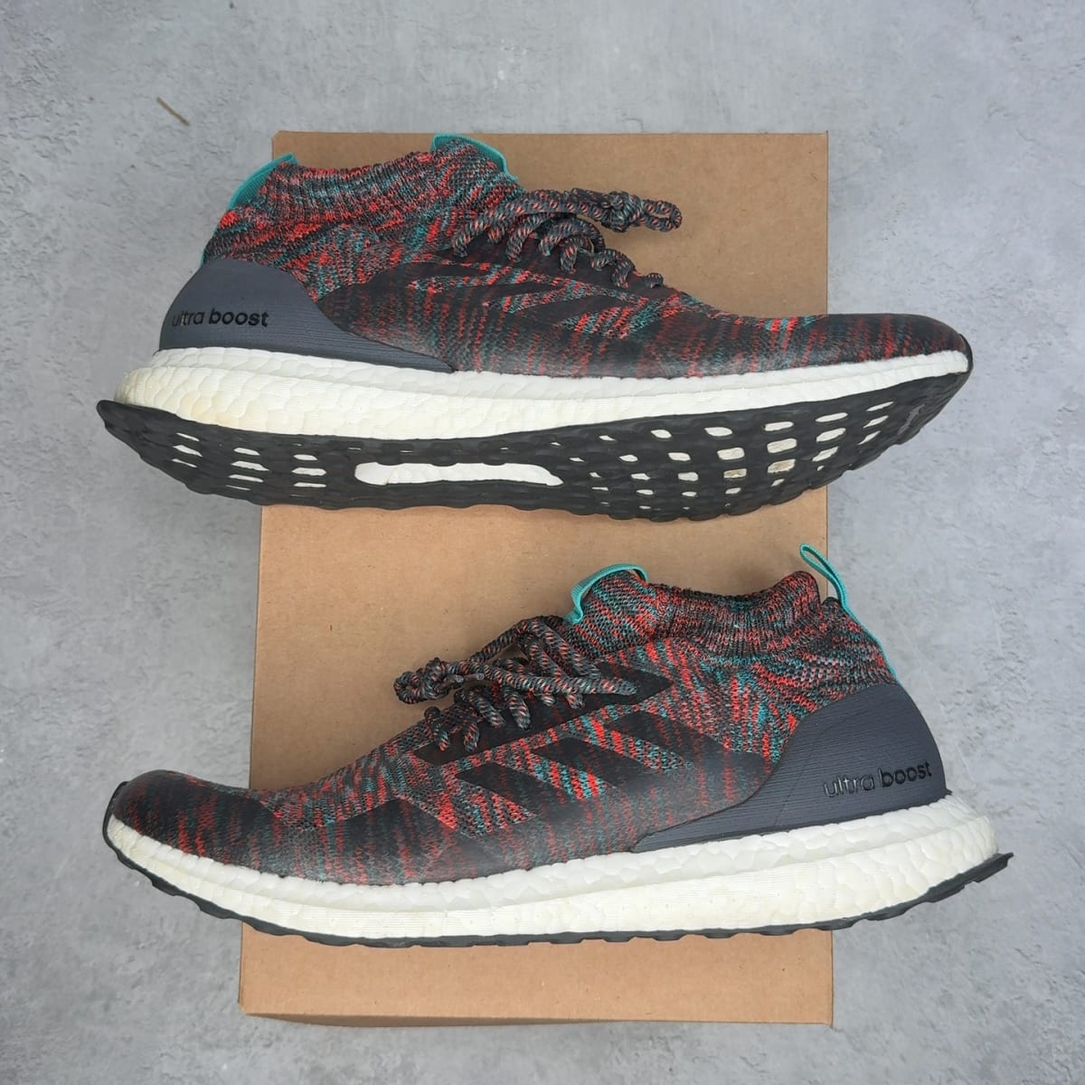 adidas Ultra Boost Mid Multi-Color Dark Grey 11 (Pre-Owned) - Kicks Collective PA - adidas - G26843-11-PO-1 - Pre-Owned Sneakers - 11