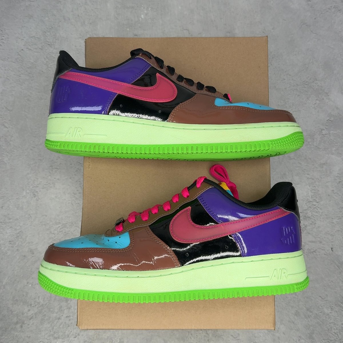 Nike Air Force 1 Low SP Undefeated Multi-Patent Pink Prime 8 (Pre-Owned) - front