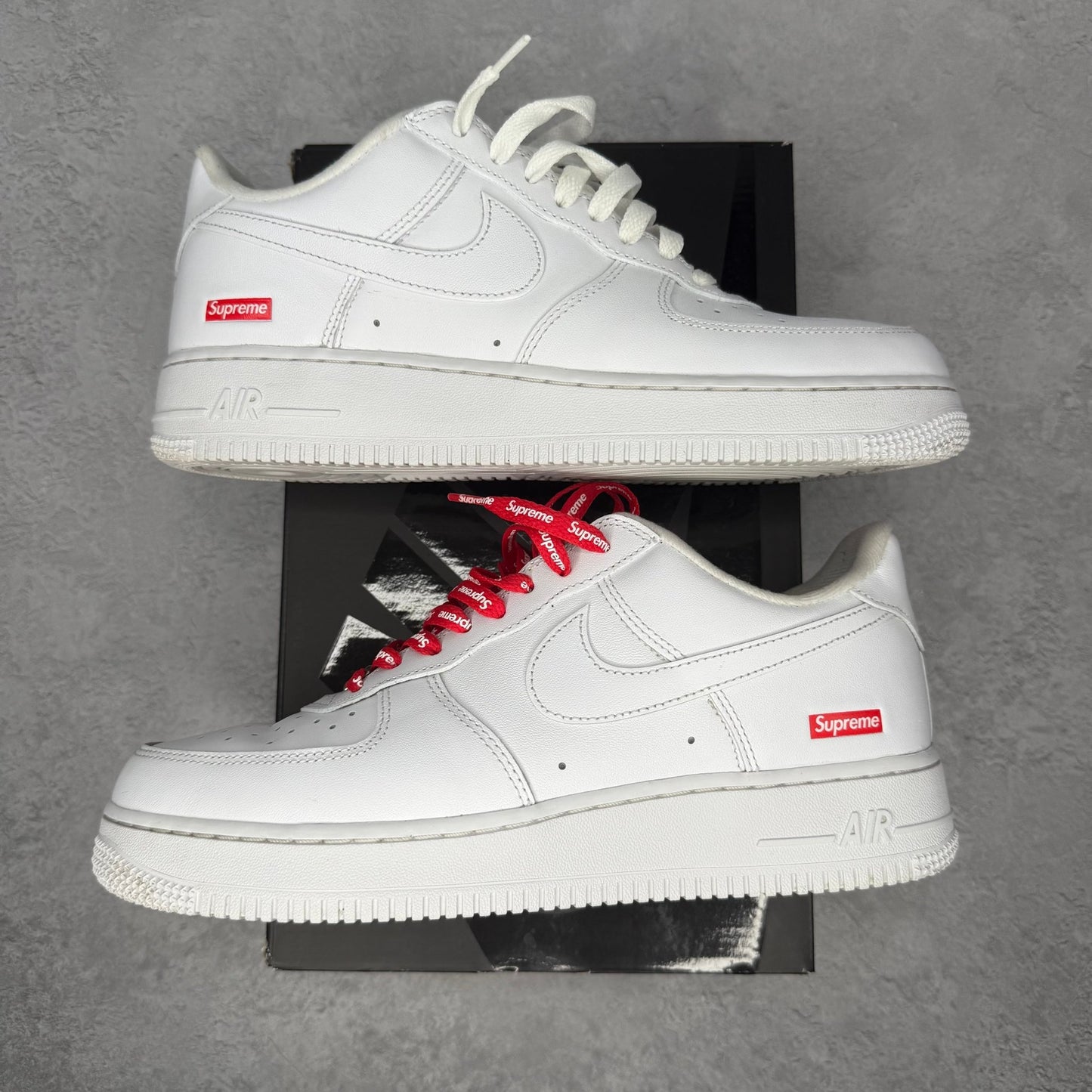 Nike Air Force 1 Low Supreme White *pre - owned* SIZE 8.5 - Kicks Collective PA - Nike - CU9225 - 100 - Men's Shoes - 8.5M/10W - Pre - Owned