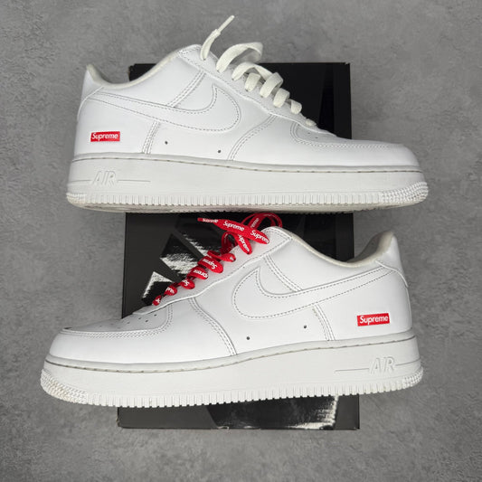 Nike Air Force 1 Low Supreme White *pre - owned* SIZE 8.5 - Kicks Collective PA - Nike - CU9225 - 100 - Men's Shoes - 8.5M/10W - Pre - Owned