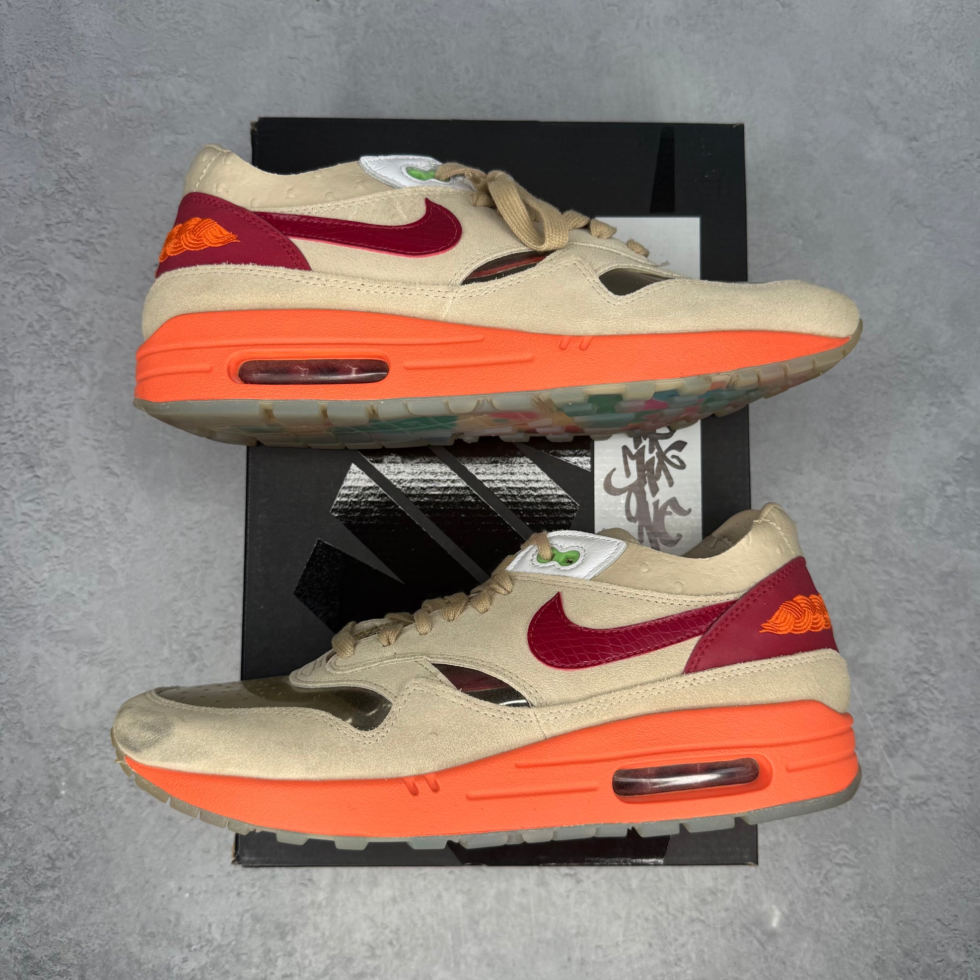 Nike Air Max 1 CLOT Kiss of Death (2021) *pre-owned* SIZE 10