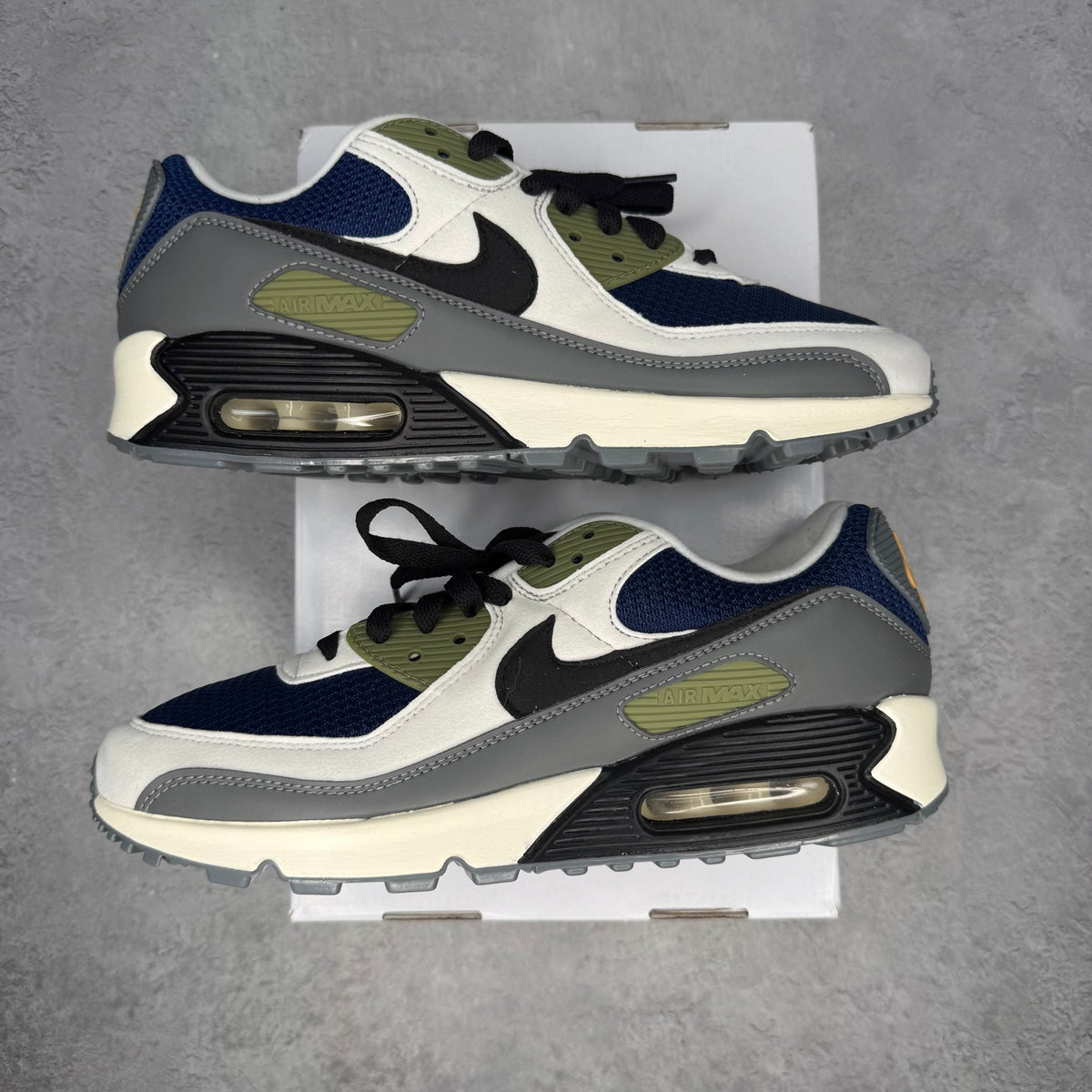 Nike Air Max 90 Olive Blue Cream (2021) NIKE ID
