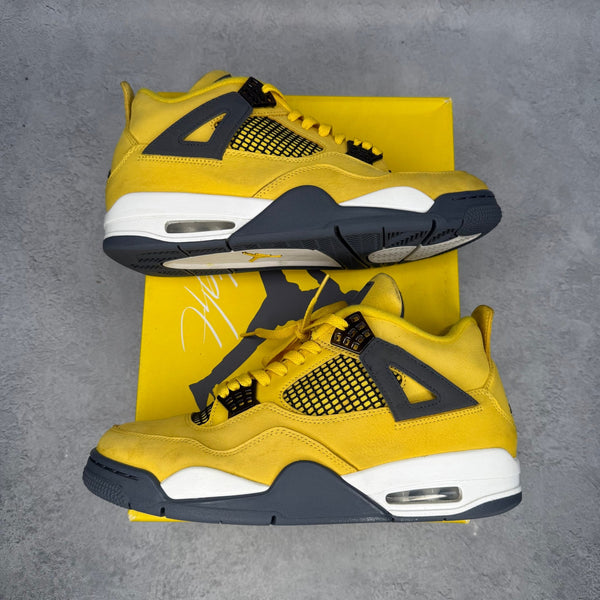 Jordan 4 Retro Lightning (2021) *pre - owned* SIZE 10.5 - Kicks Collective PA - Jordan - CT8527-700 - Men's Shoes - 10.5M/12W - Pre - Owned