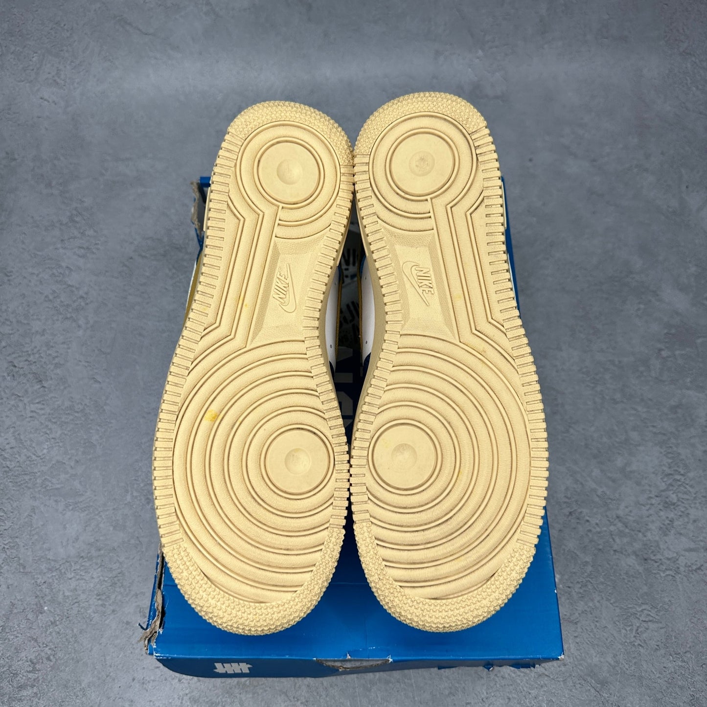 Nike Air Force 1 Low SP Undefeated 5 On It Blue Yellow Croc *pre - owned* SIZE 9 - Kicks Collective PA - Nike - DM8462-400 - Men's Shoes - 9M/10.5W - Pre - Owned - Original Box (Damaged)