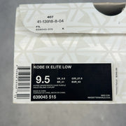 Nike Kobe 9 Elite Low EM Protro TB Triple Black 9.5 (Pre-Owned) - aux