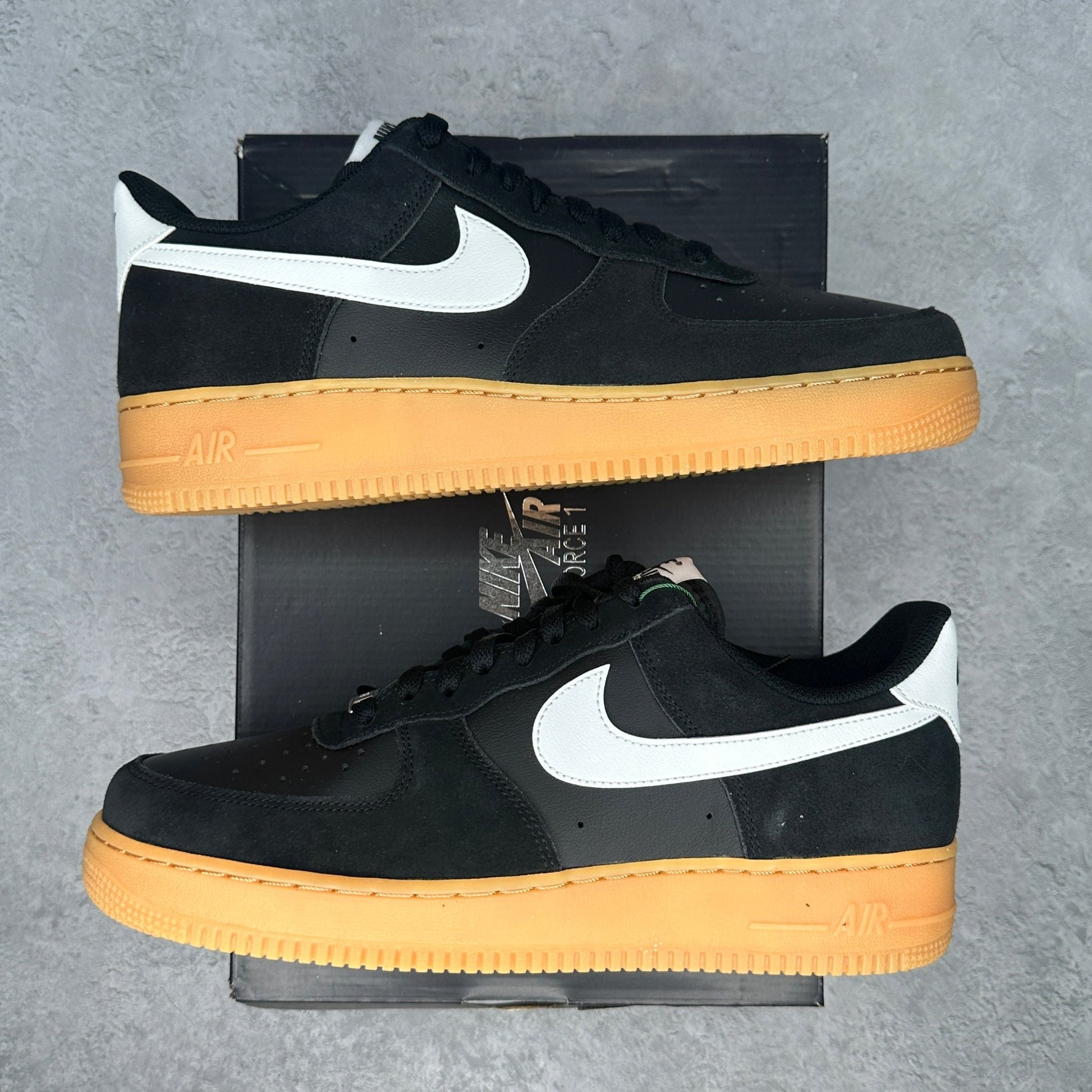 Nike Air Force 1 Low '07 LV8 Black Summit White Gum - Kicks Collective PA - Nike - FQ8714 - 004 - Men's Shoes - 10.5M/12W - Brand New