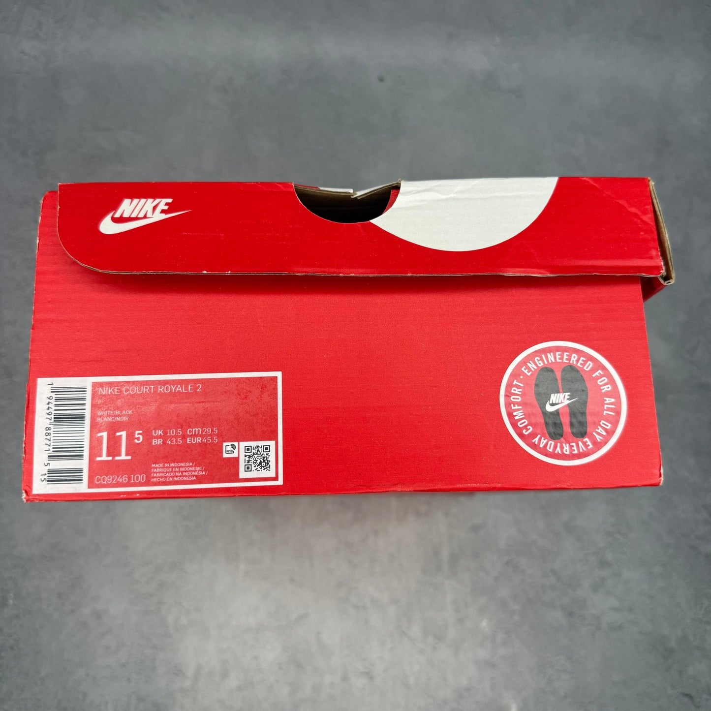 Nike Court Royale 2 Low White Black *pre - owned* SIZE 11.5 - Kicks Collective PA - Nike - CQ9246-100 - Men's Shoes - 11.5M/13W - Pre - Owned