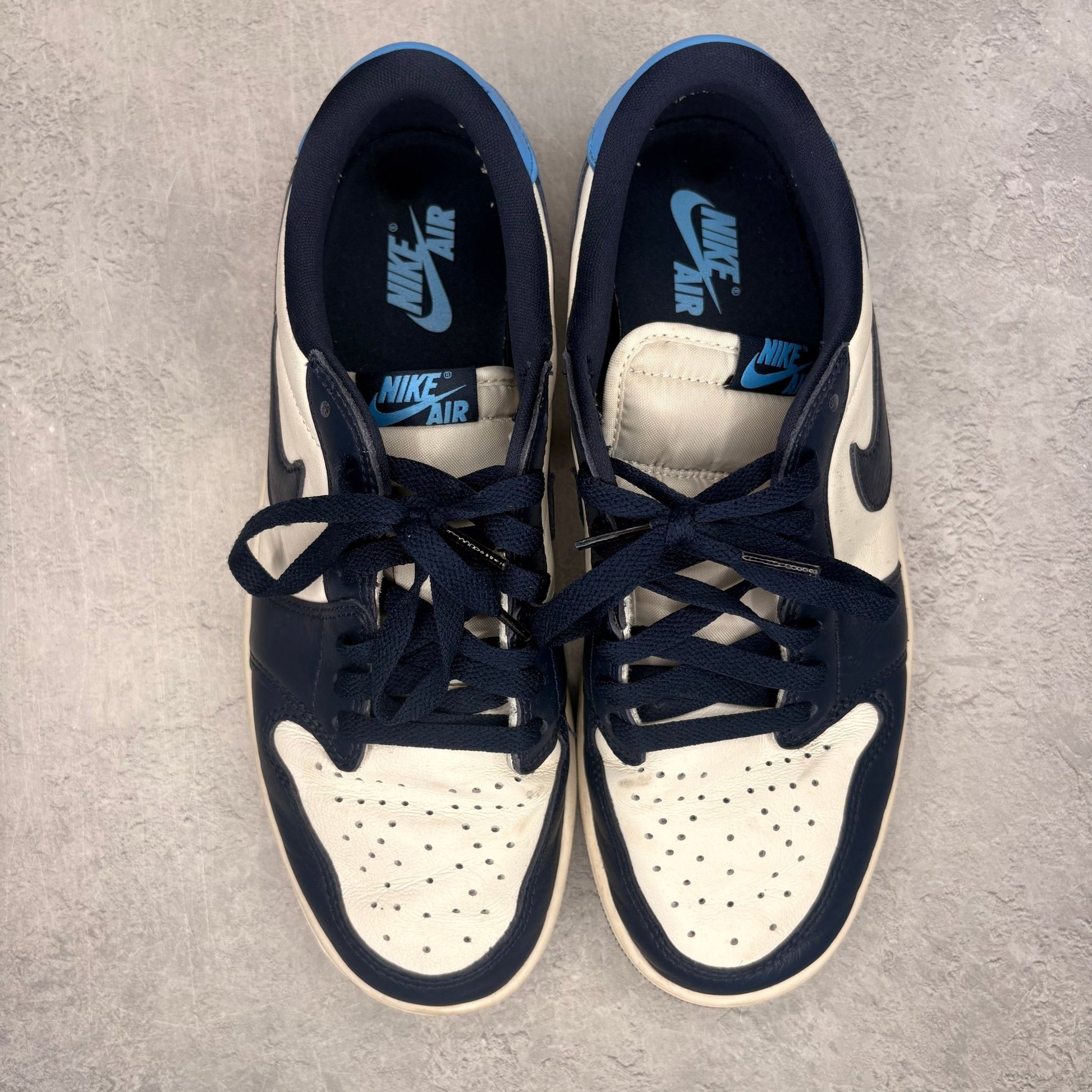 Jordan 1 Low OG Obsidian UNC *pre - owned* SIZE 10 - Kicks Collective PA - Jordan - CZ0790-400 - Men's Shoes - 10M/11.5W - Pre - Owned - No Box