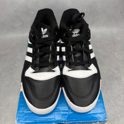 adidas Rivalry Low Core Black White Stripes  *pre-owned* SIZE 8M