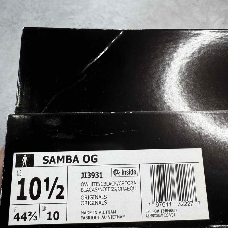 adidas Samba OG Día de Muertos Pack Off White - Kicks Collective PA - adidas - JI3931 - Men's Shoes - 10.5M/12W - Brand New - Original Box (Damaged)