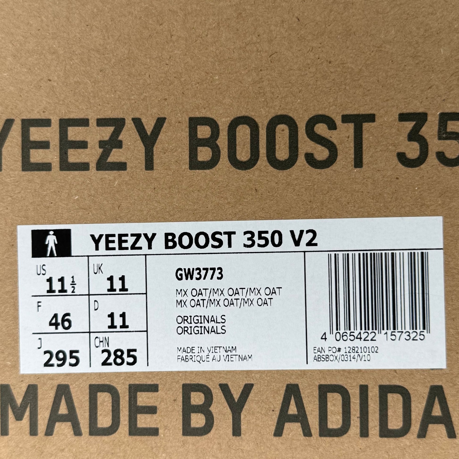 adidas Yeezy Boost 350 V2 MX Oat VNDS *pre - owned* SIZE 11.5 - Kicks Collective PA - adidas - GW3773 - Men's Shoes - 11.5M/13W - Brand New