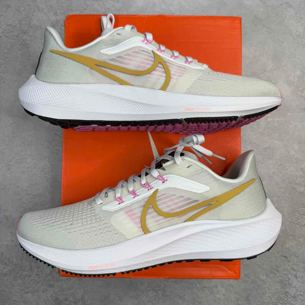 Nike Pegasus 39 White Wheat Gold Pink (Women's)