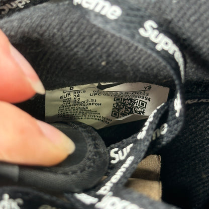 Nike Air Force 1 Low Supreme Black *pre-owned* SIZE 6