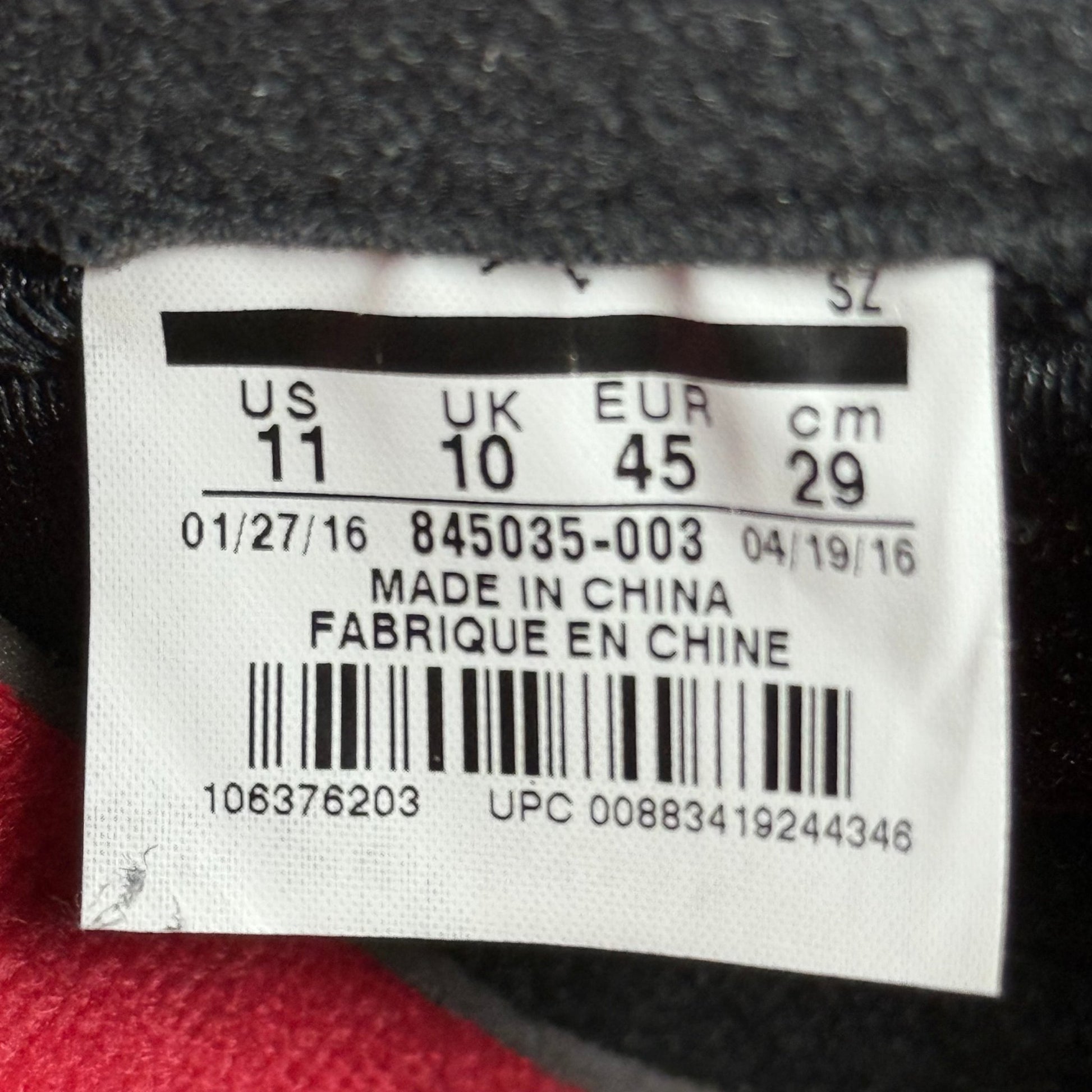 Jordan 5 Retro Black Metallic (2016) *pre - owned* SIZE 11 - Kicks Collective PA - Jordan - 845035-003 - Men's Shoes - 11M/12.5W - Pre - Owned