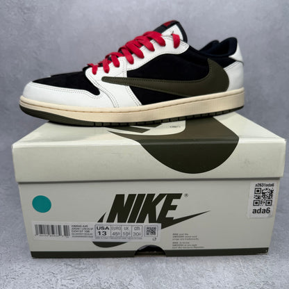 Jordan 1 Retro Low OG SP Travis Scott Olive (Women's) *pre-owned* SIZE 11.5M/13W