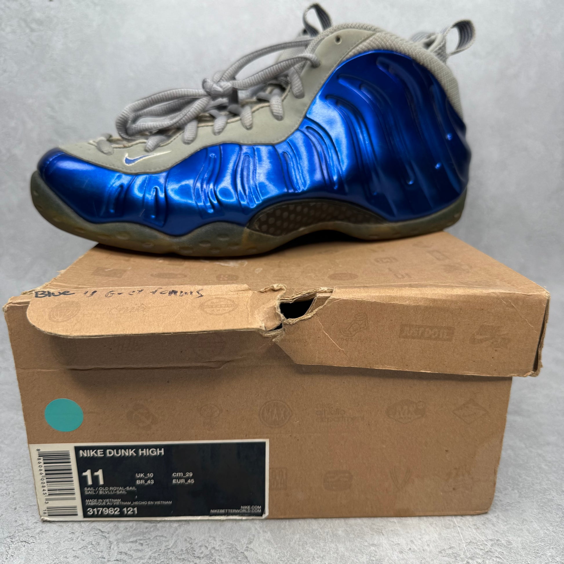 Nike Air Foamposite One Sport Royal *pre-owned* SIZE 11