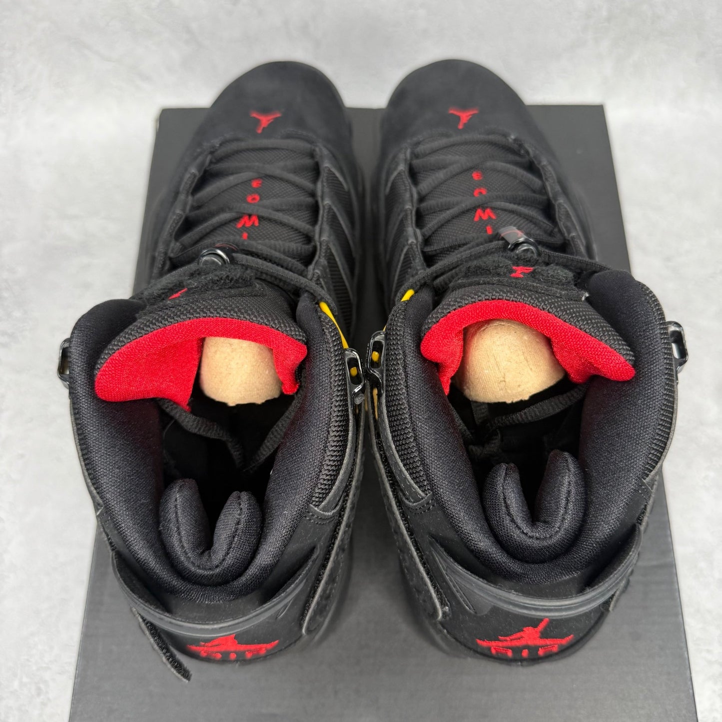Jordan 6 Rings Black Red Sulfur - Kicks Collective PA - Jordan - 322992 - 065 - Men's Shoes - 11.5M/13W - Brand New