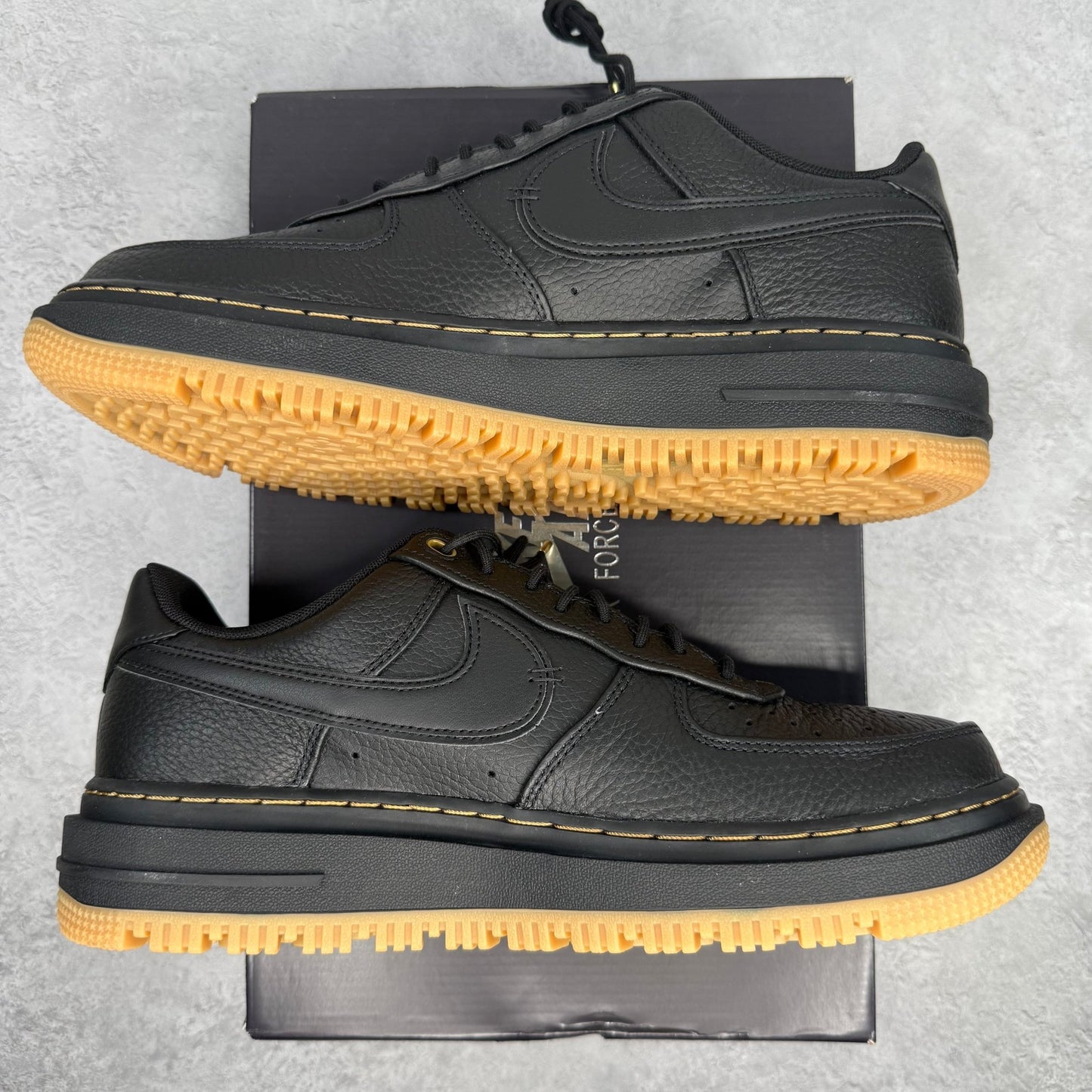 Nike Air Force 1 Low Luxe Black Gum - Kicks Collective PA - Nike - DB4109 - 001 - Men's Shoes - 11.5M/13W - Brand New