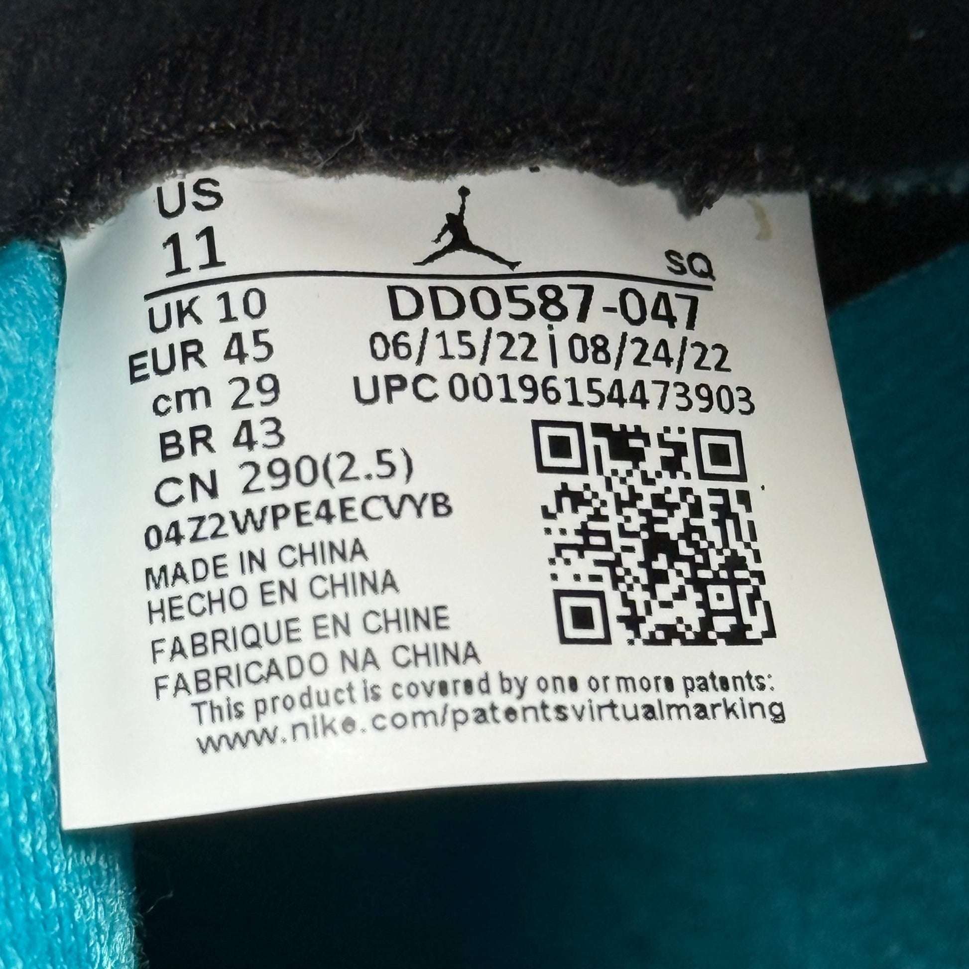 Jordan 5 Retro Aqua *pre - owned* SIZE 11 - Kicks Collective PA - Jordan - DD0587-047 - Men's Shoes - 11M/12.5W - Pre - Owned - No Box