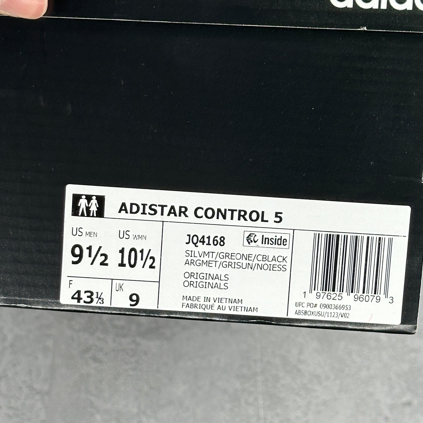 adidas Adistar Control 5 Silver Metallic Black