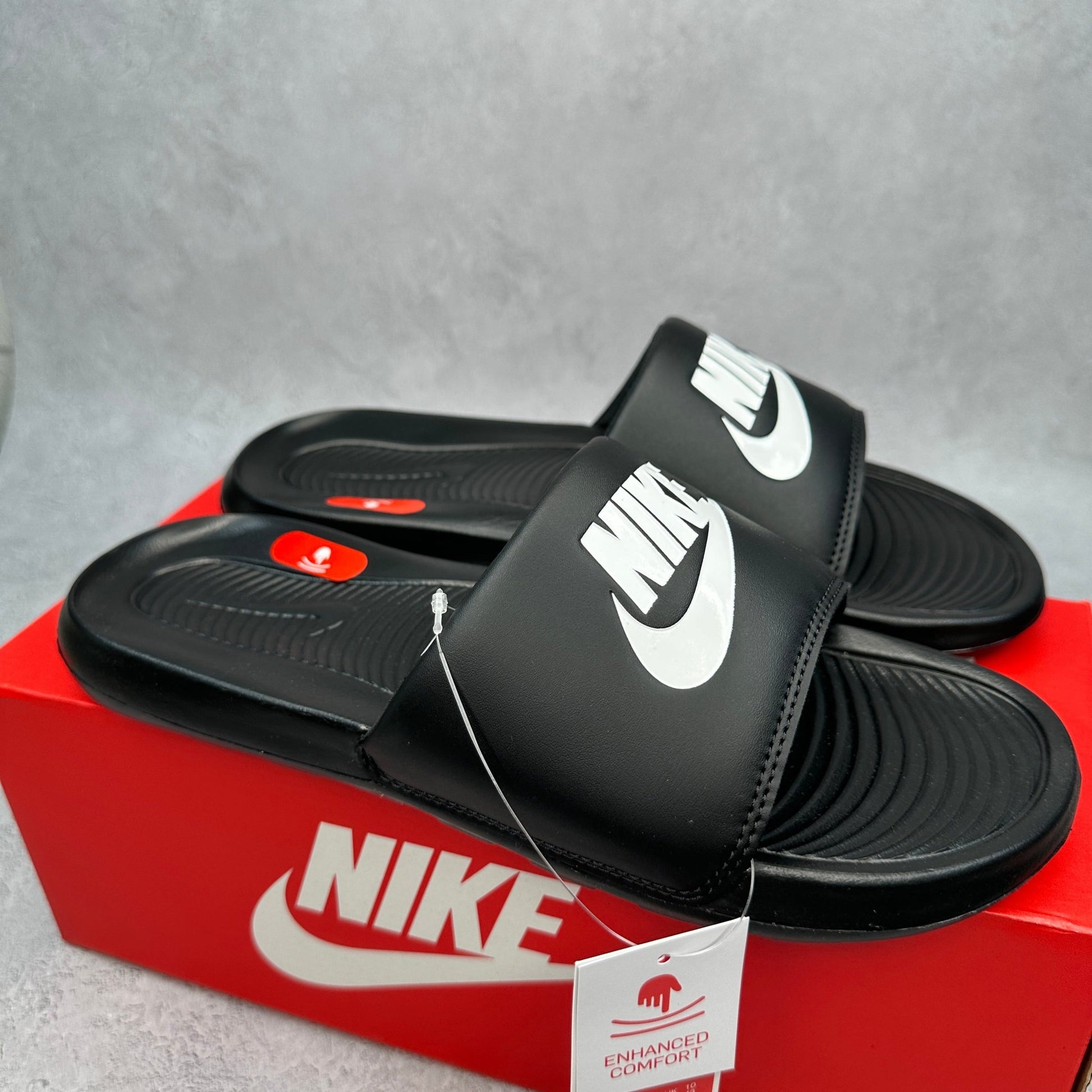 Nike Victori One Slide Black White - Kicks Collective PA - Nike - CN9675 - 002 - Men's Shoes - 11M/12.5W - Brand New