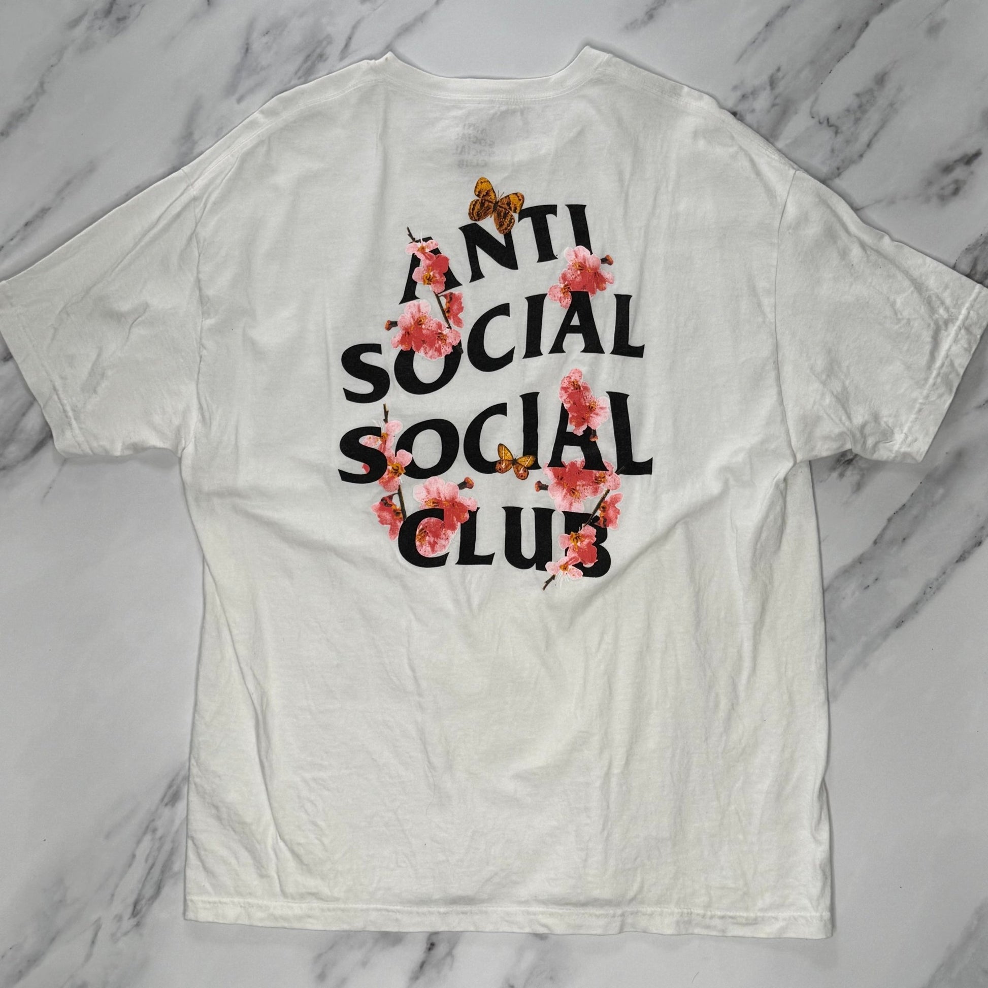 Anti Social Social Club Kkotch Tee White *pre - owned* SIZE XL - Kicks Collective PA - Anti Social Social Club - ANTI-A8RLG8DS - Apparel - XL - Pre - Owned - No Box