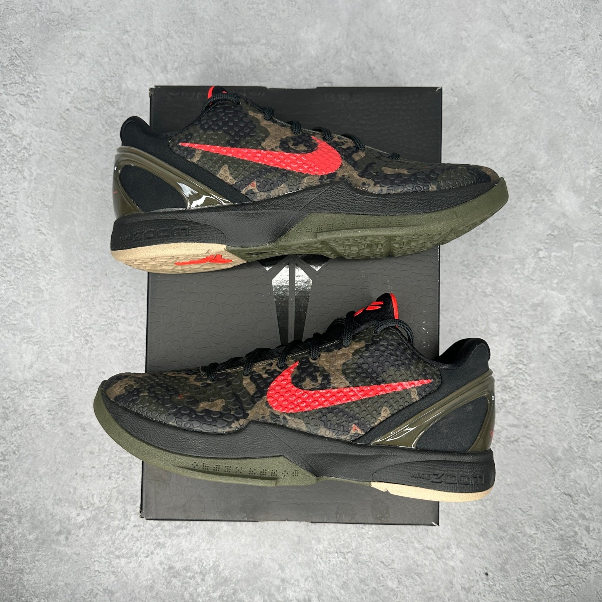 Nike Kobe 6 Protro Italian Camo (2024) - Kicks Collective PA - Nike - FQ3546 - 001 - Men's Shoes - 8M/9.5W - Brand New