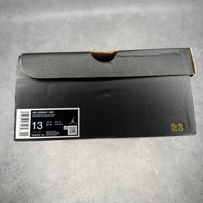 Jordan 1 Mid Wolf Grey Midnight Navy *pre-owned* SIZE 13