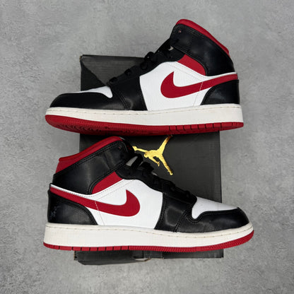 Jordan 1 Mid Gym Red Black White (GS) *pre - owned* SIZE 6Y - Kicks Collective PA - Jordan - DJ4695-122 - Kid's Shoes - 6Y - Pre - Owned