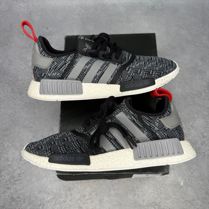 adidas NMD R1 Glitch Core Black Camo *pre-owned* SIZE 10.5