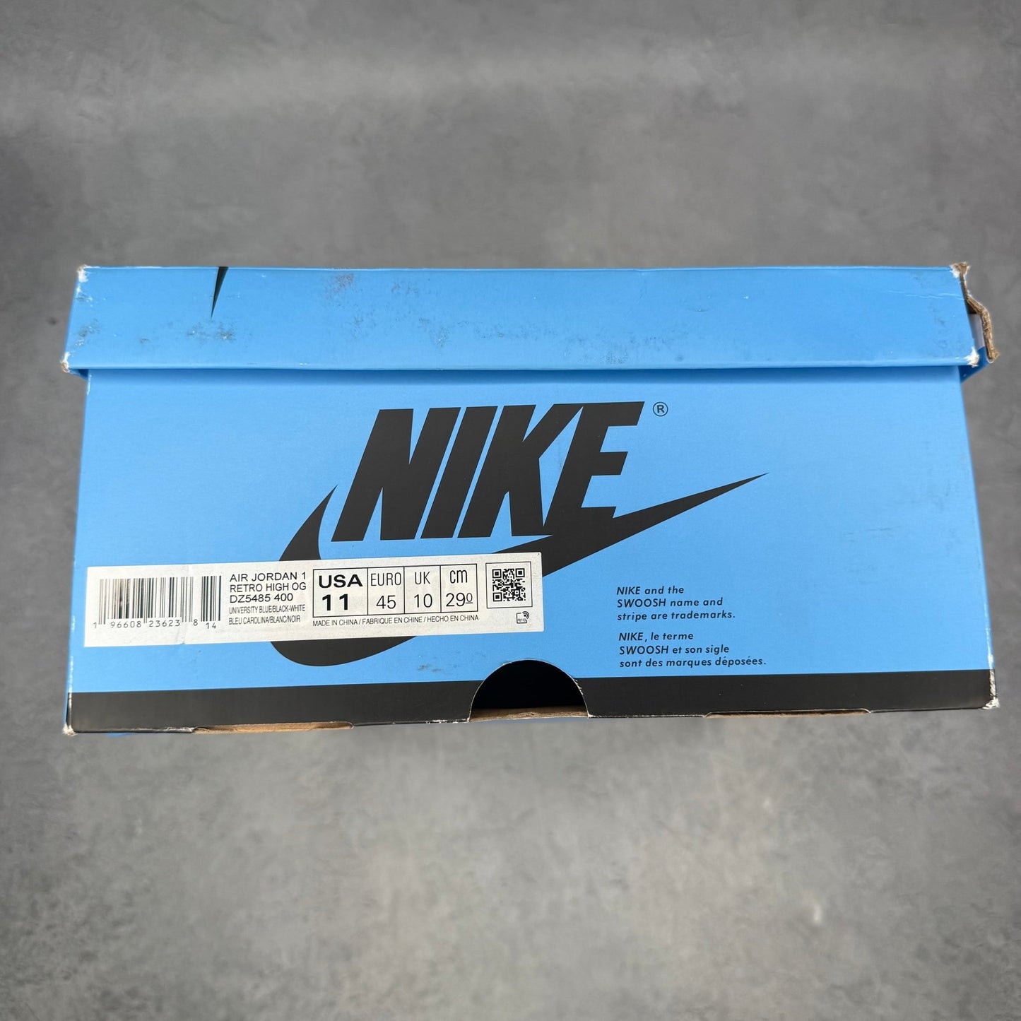 Jordan 1 Retro High OG UNC Toe *pre - owned* SIZE 11 - Kicks Collective PA - Jordan - DZ5485-400 - Men's Shoes - 11M/12.5W - Pre - Owned