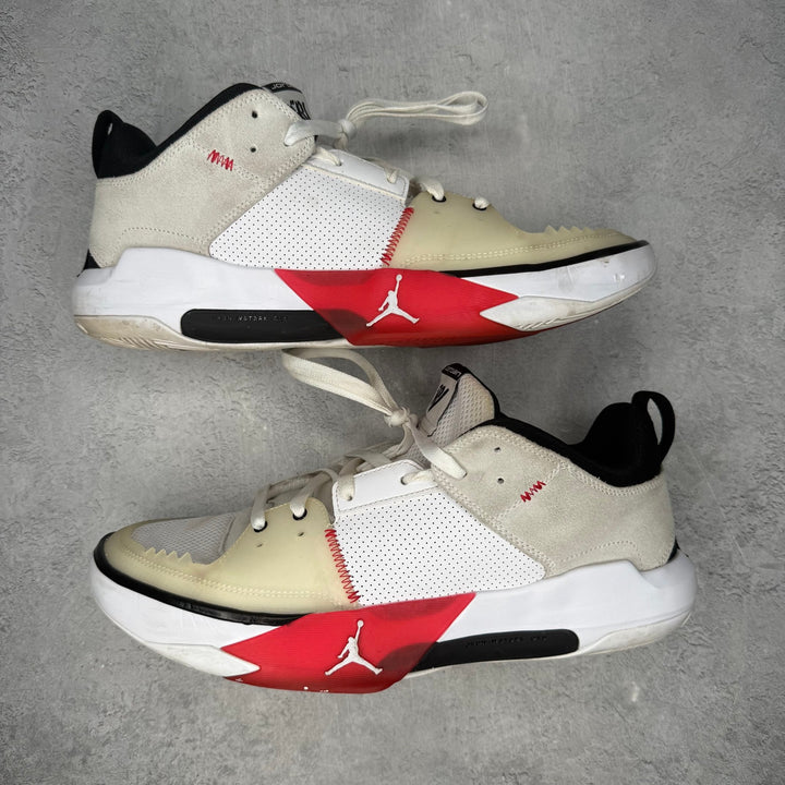 Jordan One Take 5 White University Red *pre-owned* SIZE 13 - Kicks Collective PA - Jordan - FD2335-106 / FD2336-106 - Men's Shoes - 13M/14.5W - Pre-Owned - No Box
