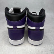 Jordan 1 Retro High Court Purple White *pre-owned* SIZE 9.5