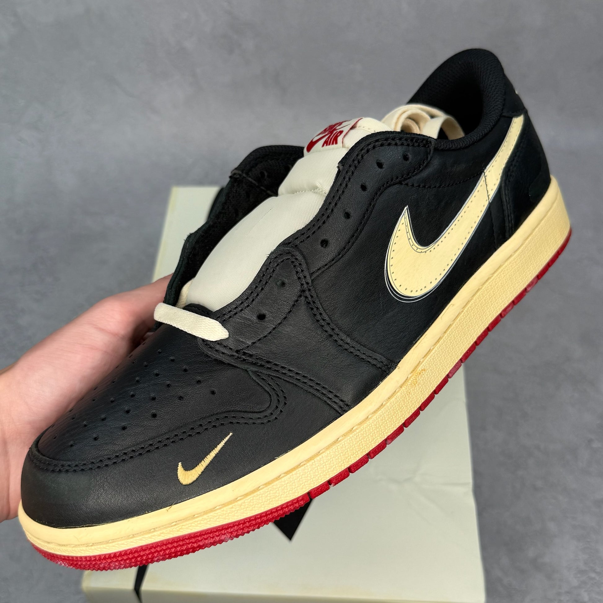 Jordan 1 Retro Low OG Nigel Sylvester Better With Time - Kicks Collective PA - Jordan - IB8958 - 001 - Men's Shoes - 10.5M/12W - Brand New
