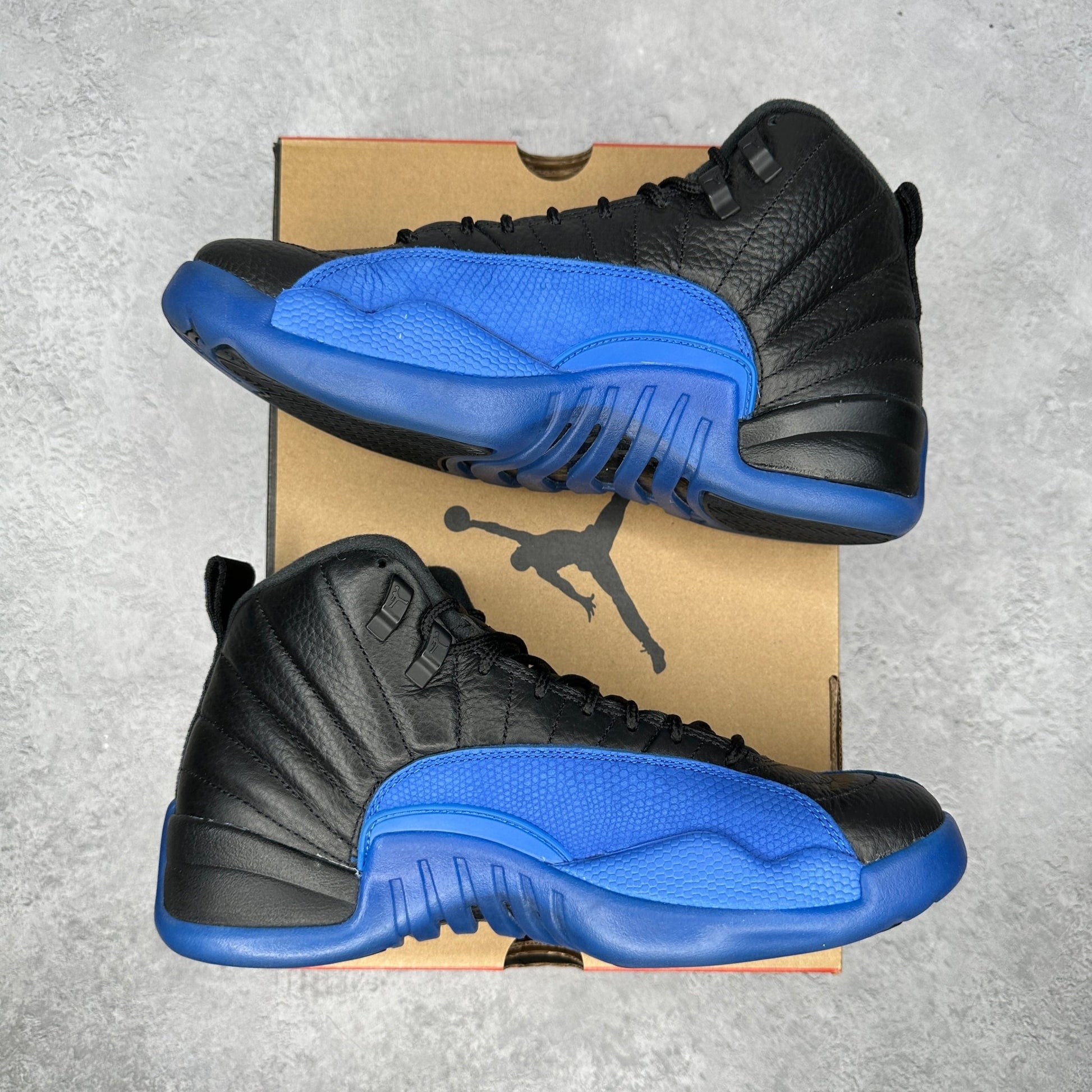 Jordan 12 Retro Black Game Royal *pre - owned* SIZE 8 - Kicks Collective PA - Jordan - 130690-014 - Men's Shoes - 8M/9.5W - Pre - Owned