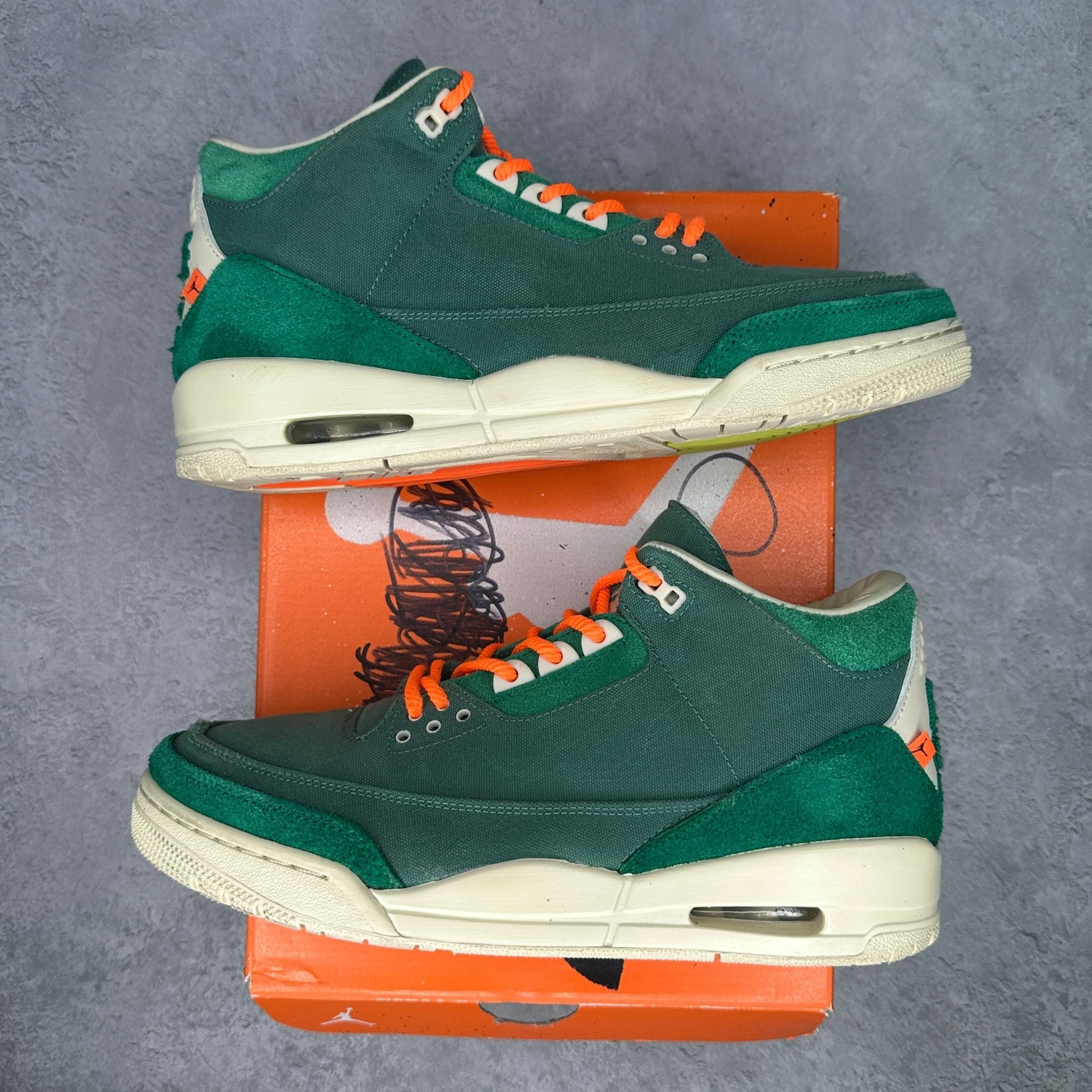 Jordan 3 Retro SP Nina Chanel Abney Bicoastal (Women's) *pre - owned* SIZE 10M/11.5W - Kicks Collective PA - Jordan - FZ7974 - 300 - Women's Shoes - 10M/11.5W - Pre - Owned