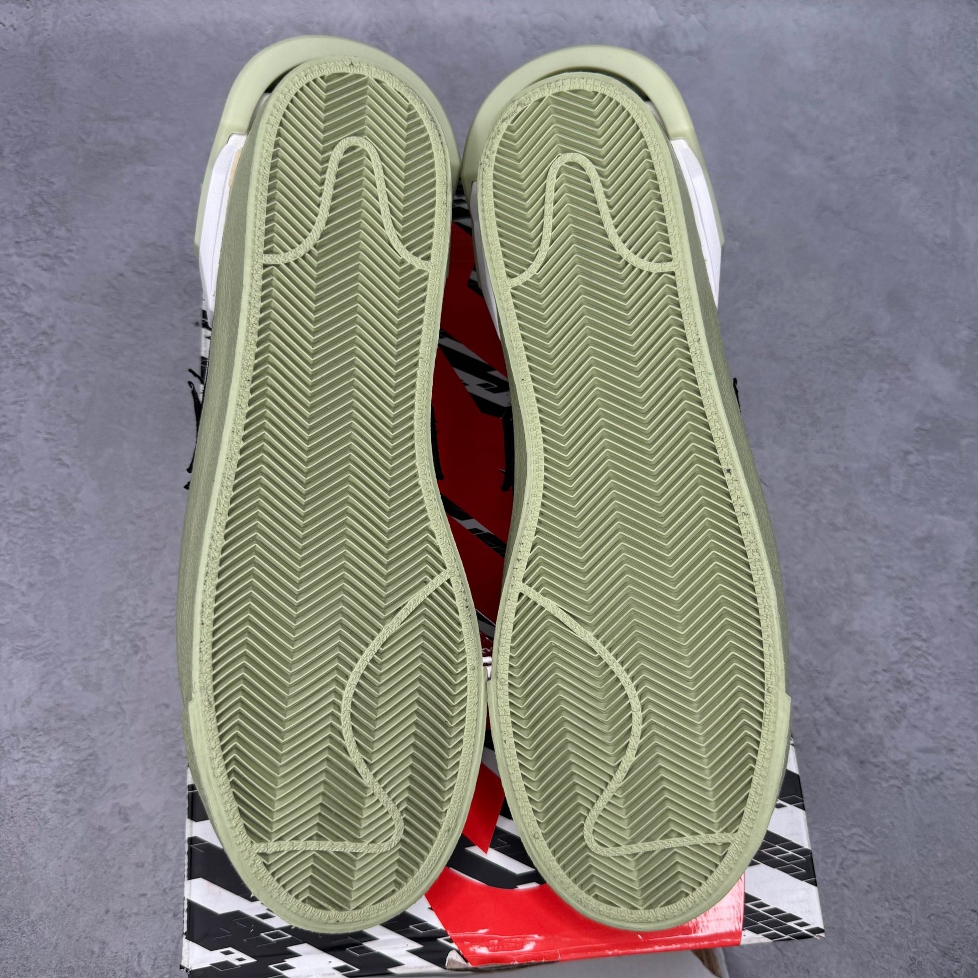 Nike Blazer Low Acronym Black Olive Aura - Kicks Collective PA - Nike - DO9373-001 - Men's Shoes - 11M/12.5W - Brand New - Original Box (Damaged)