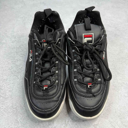 Fila Disruptor II Premium Black *pre-owned* SIZE 6.5Y