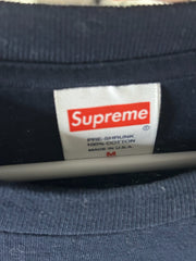 Supreme Box Logo L/S Tee Navy *pre-owned* SIZE M