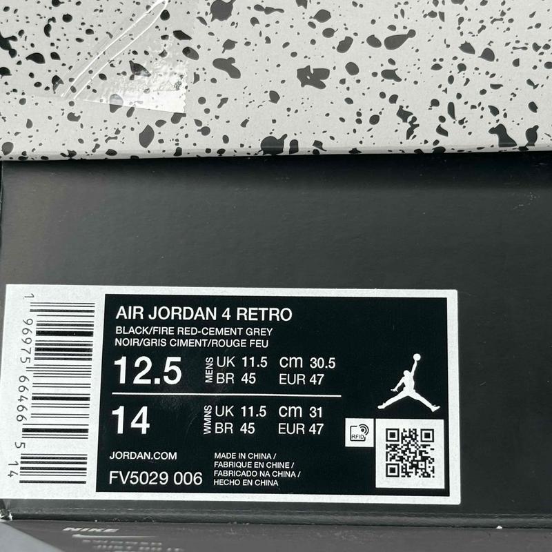 Jordan 4 Retro Bred Reimagined - Kicks Collective PA - Jordan - FV5029 - 006 - Men's Shoes - 12.5M/14W - Brand New