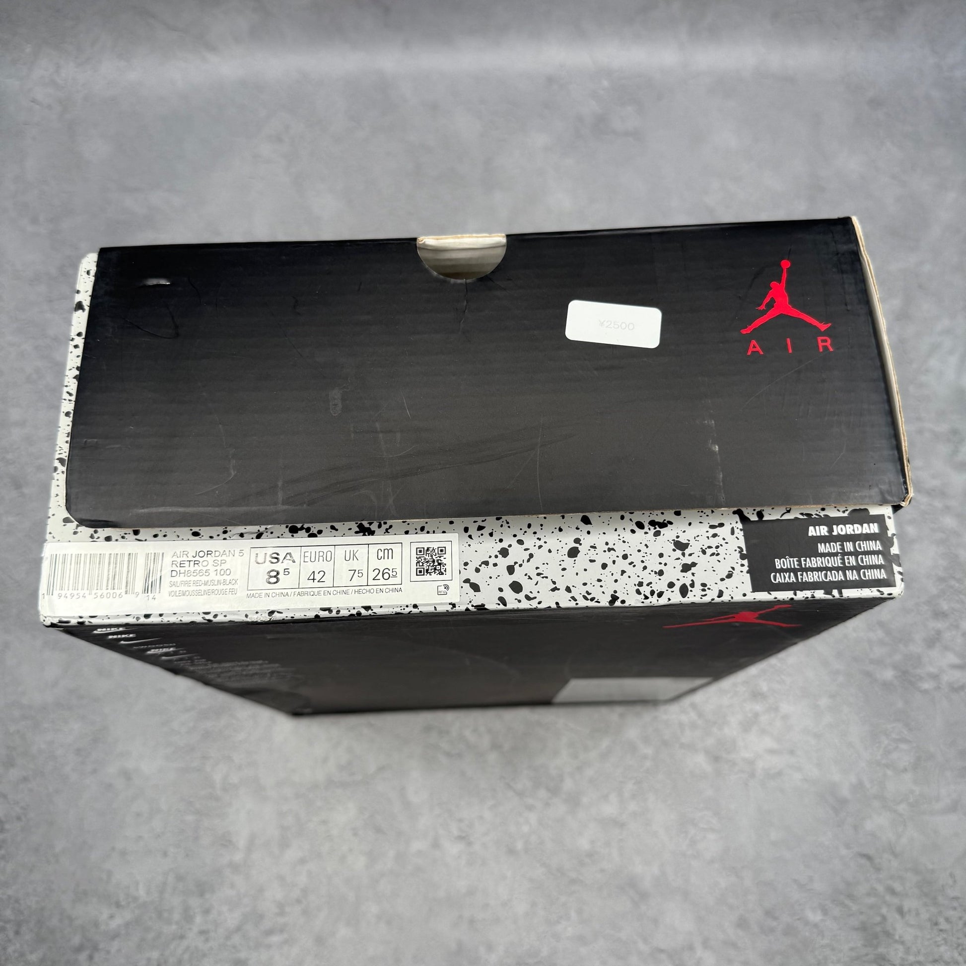 Jordan 5 Retro Off - White Sail *pre - owned* HOLES CUT OUT SIZE 8.5 - Kicks Collective PA - Jordan - DH8565-100 - Men's Shoes - 8.5M/10W - Pre - Owned
