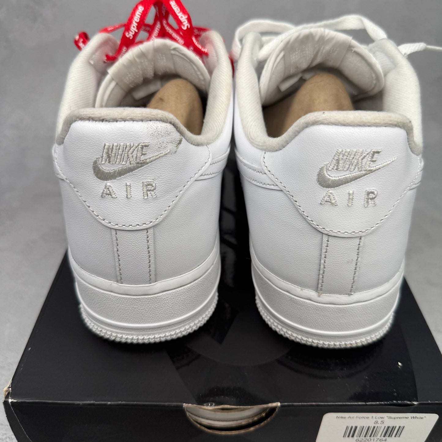 Nike Air Force 1 Low Supreme White *pre - owned* SIZE 8.5 - Kicks Collective PA - Nike - CU9225 - 100 - Men's Shoes - 8.5M/10W - Pre - Owned