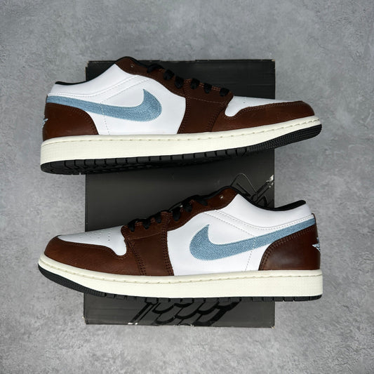 Jordan 1 Retro Low SE Brown Blue Grey - Kicks Collective PA - Jordan - FQ7832 - 142 - Men's Shoes - 10M/11.5W - Brand New