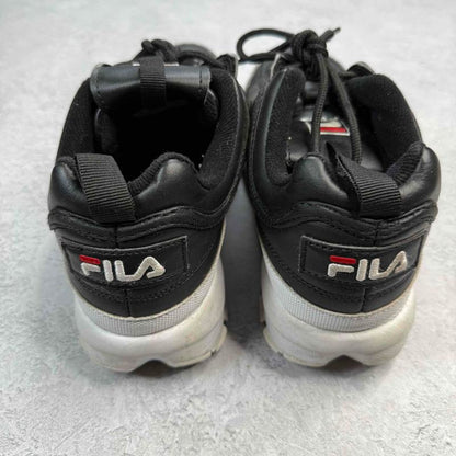Fila Disruptor II Premium Black *pre-owned* SIZE 6.5Y