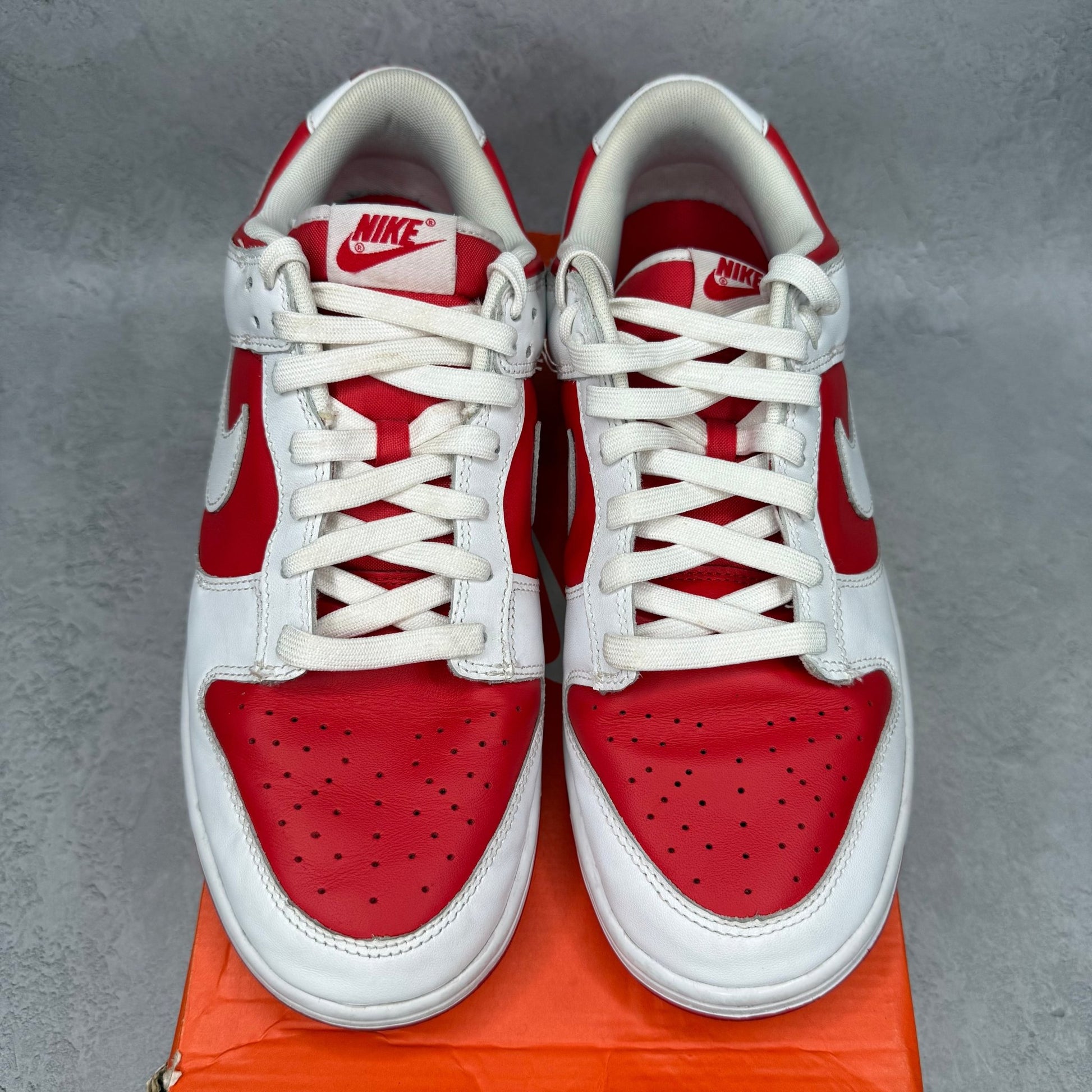 Nike Dunk Low Championship Red *pre - owned* SIZE 10.5 - Kicks Collective PA - Nike - DD1391-600 - Men's Shoes - 10.5M/12W - Pre - Owned - No Box