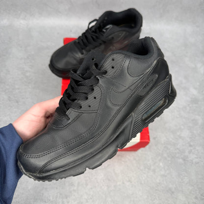 Nike Air Max 90 Recraft Triple Black (GS) *pre-owned* SIZE 6Y